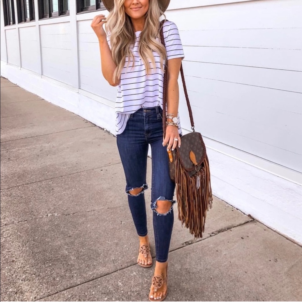 EUC Free People distressed skinny jean